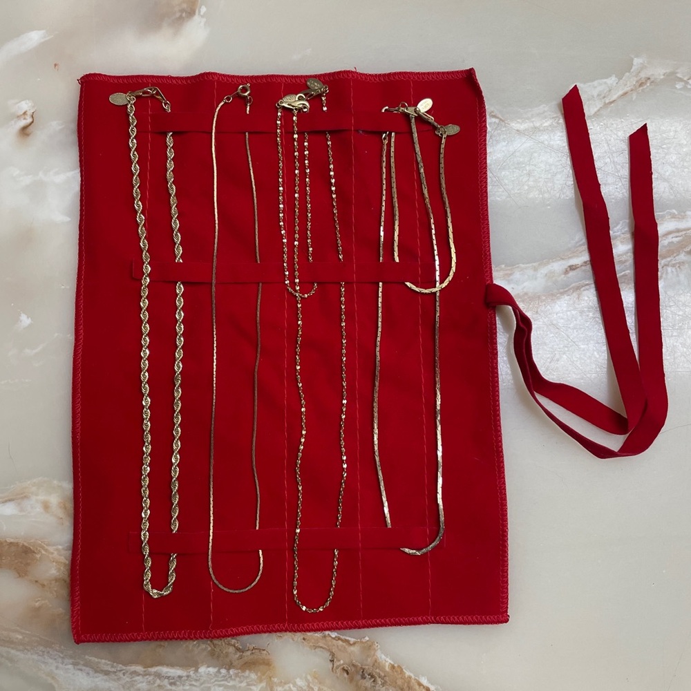 VINTAGE American Showcase Gold Necklace Set with matching bracelets